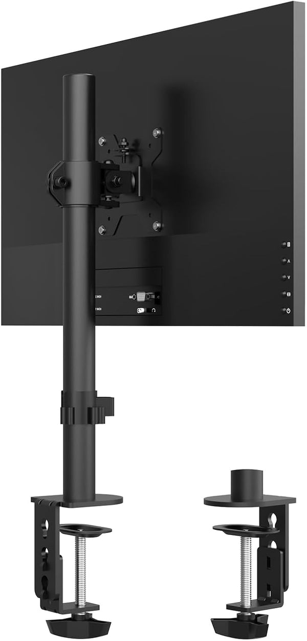 Pholiten Monitor Mount for Most 13-32" Computer Screens up to 22lbs, Adjustable Single Desk Stand with Tilt Swivel