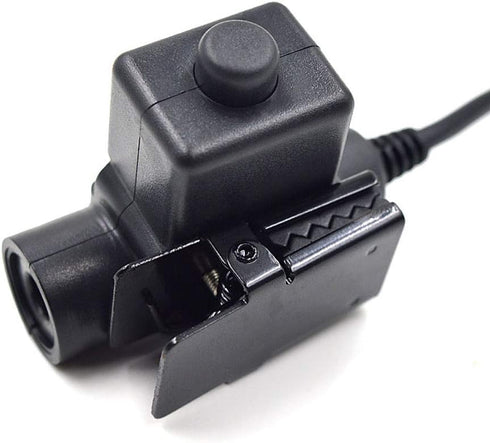 Tactical U94 PTT Cable Plug Headset Adapter Compatible with Baofeng Radios BF-F8HP, BF-F9, UV-82, UV-5R