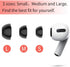 Lanwow Premium Memory Foam Tips for AirPods Pro, Anti-Slip Eartips, Fit in Charging Case, 3 Pairs (S/M/L, Black)