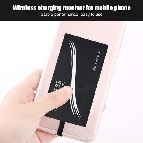 ASHATA 2Pcs Type C QI Wireless Charging Receiver Ultra Thin QI Wireless Receiver, Electromagnetic Induction 1000mA Fast Charging Qi Coil Receiver for All Type C Cell Phones