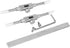 Stainless Steel Double Camera Lens Wrench, Lens Removal Tool for Disassembling and Maintaining 10 to 130mm Lenses