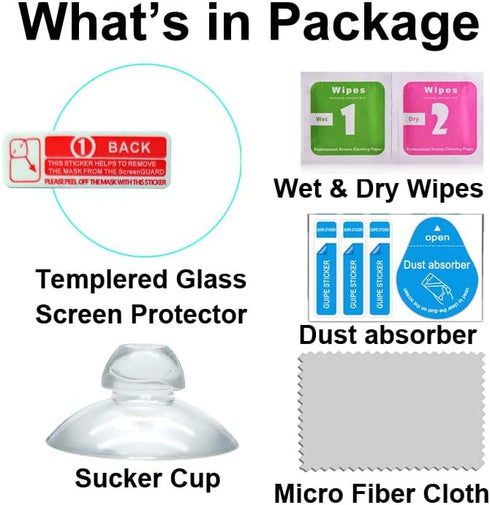 Tempered Glass Screen Protector Compatible with TOZO S5 1.43”, 4PCs, 9H