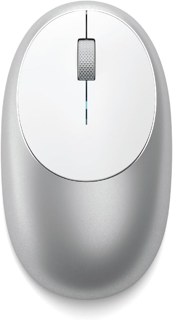 Satechi Mouse for MacBook Pro, Wireless Mouse with Rechargeable Type C Port, Bluetooth for Mac, Silver