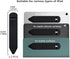 SIXFU 2nd 1st 2Pack(Black) Pencil Holder Compatible with Apple Pencil Pro/ Generation/ Generation/USB-C Pencil