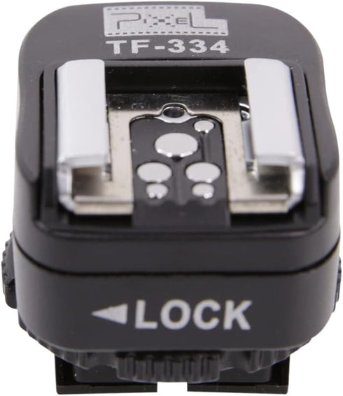 CamDesign TF-334 Flash Hotshoe Adapter with PC Sync Port, Manual Mode, Compatible with