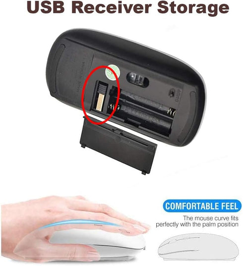 2.4G Ergonomic Portable USB Wireless Mouse for PC, Laptop, Computer, Notebook with Nano Receiver (Leopard Cheetah Skin)