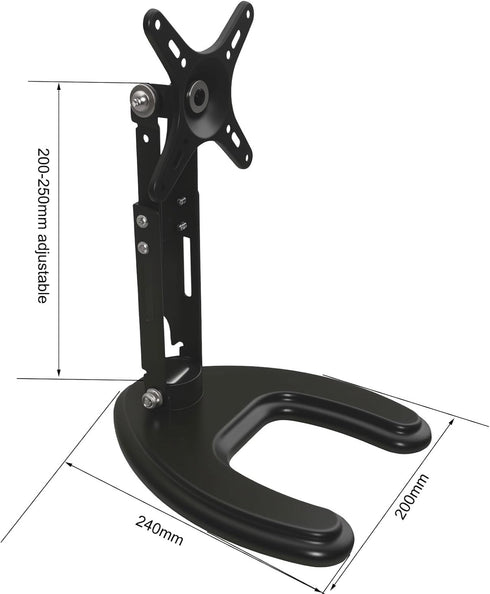 Seaigle 10-27 Inch 18 lbs, 75x75 100x100 mm TV Monitor Stand for Screens, Free Standing Desk Mount with Tilt