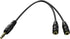 Headphone Splitter 3.5mm Aux, 2 Female to 1 Male Audio Y Splitter Stereo Dual Headphone Adapter for Laptops, PC