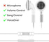 Jelanry 3.5mm Earphone Earbuds Headphones with Remote for Shuffle 2 3 4 5 6, Touch 2G 3G 4G 5G Classic nano6 - White