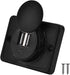Aramox Car USB Dual Port Socket Outlet, 3.1A Black ABS 12V with LED