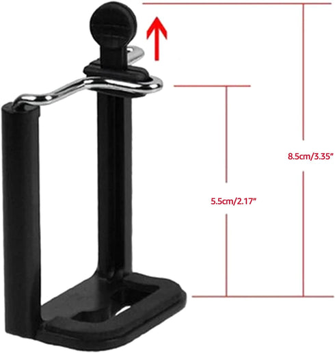 Wolegdou 55-85mm Smartphone Holder Clamp for Selfie Stick Tripod Width Adjustable Mount for Live Streaming Vlogging