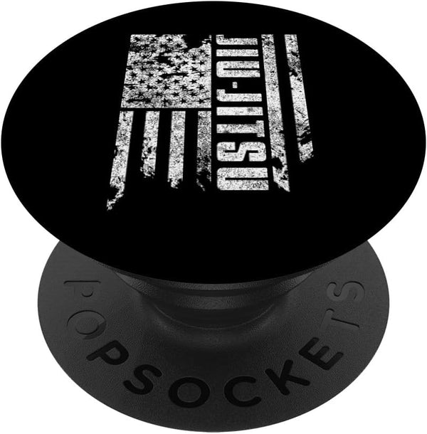 Jiu Jitsu Cell Accessory American Flag USA BJJ Gifts for Men MMA PopSockets