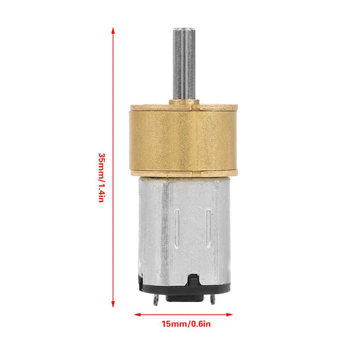 6V 60 RPM/100 RPM/300 RPM/600 Toy(300RPM) DC RPM Micro Speed Reduction Motor Micro Metal Gear Box for RC Car Robot DIY
