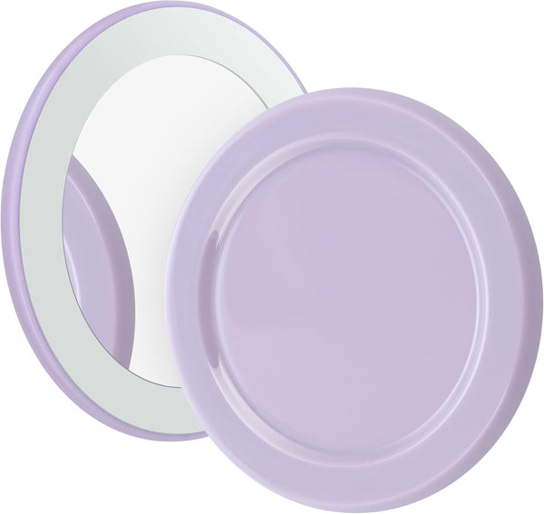 metisinno Magnetic Base Mirror Compatible with PopSocket Phone Grips, Compact Makeup Mirror, Lilac Purple