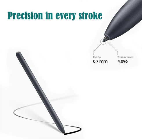 Galaxy Tab S9 Stylus Pen Replacement for Samsung Galaxy Tab S9, Tab S9 Plus, Tab S9 Ultra, Bluetooth Enabled (Black)