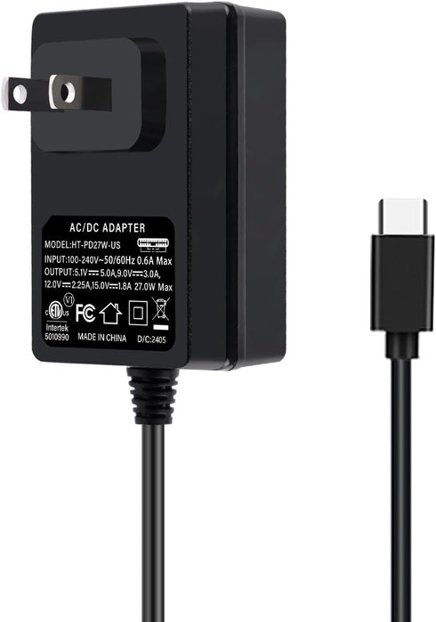 GeeekPi 27W Power Supply for Raspberry Pi 5, PD Adapter USB C 5.1V 5A Power Adapter for Raspberry Pi 5 8GB 4GB
