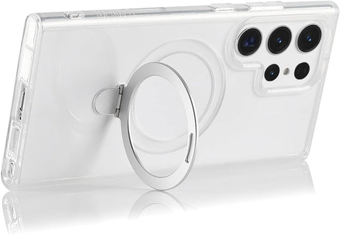 Cavor Samsung Galaxy S22 Ultra Case: Magsafe, Kickstand, Full-Body Shockproof, Slim, Crystal Clear for Men & Women.