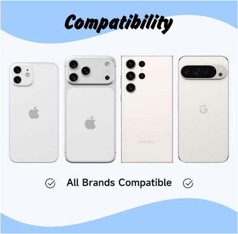 Svanove Adhesive Phone Grip Stand, Cute Silicone Clear Stick on Phone Grip Holder Collapsible Kickstand for iPhone