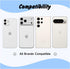 Svanove Adhesive Phone Grip Stand, Cute Silicone Clear Stick on Phone Grip Holder Collapsible Kickstand for iPhone