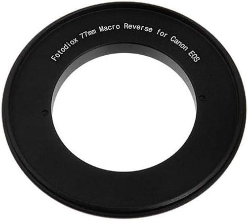 Fotodiox 77mm Macro Reverse Mount Adapter for Canon EOS Camera with 77mm Filter Thread Lens