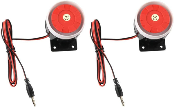 2 PCS DC12 V 120 db Continuous Sound Decibel Piezo Buzzer Alarm Speaker