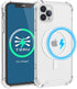 TORU MX Slim Magnetic Case for iPhone 11 Pro Max, Compatible with Magsafe, Clear Case with Detachable Wrist Strap