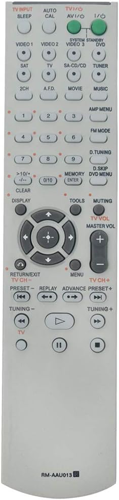 RM-AAU013 Replace Remote Control Compatible with Sony AV Receiver Home Theater STR-DG510, HT-DDW790, STR-K790
