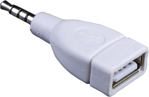 WAGHAVEN 3.5mm 2.0 MP3 Sound Converters Male AUXs to USB Female Converters Adapter for Car Speakers and Players