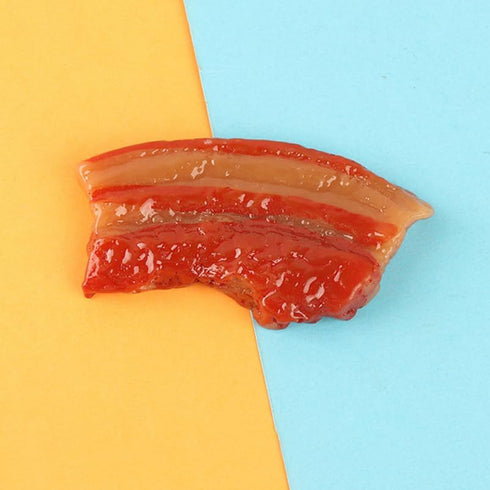 5pcs Vaguelly Realistic Food Props Meat Model Simulation Bacon Toy Lifelike Decoration