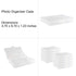 novelinks 4" x 6" Photo Storage Box, 10 Inner Picture Storage Containers, Photo Organizer Case for Craft Keeper (White)