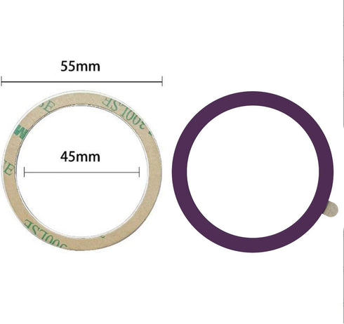 TENOC Universal Metal Ring Sticker Compatible with Magsafe/Magnetic Charger for iPhone/Samsung/Android, Magnetic