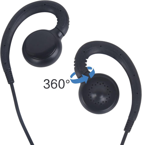 CLP1010e Earpiece CLP1080e C-Swivel Radio Earpiece Walkie Talkie Headset with PTT Mic for Motorola