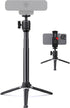 jidinung Webcam Tripod for Desk, Extendable Web Cam Stand Mount with Phone Holder