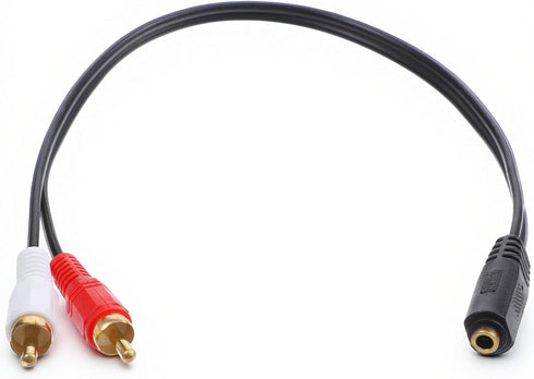 Jxiwfvl RCA to 1/4 Female, RCA to 1/4 Adapter Cable, 6.35mm Headphone Jack