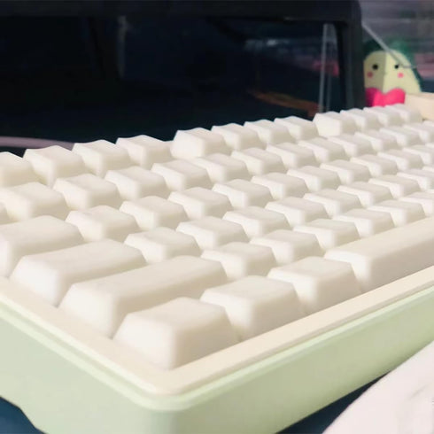 114 Keys White Jade Keycaps PBT Doubleshot Cherry Profile Keycap Set for 61/87/104/108 Mechanical Keyboard