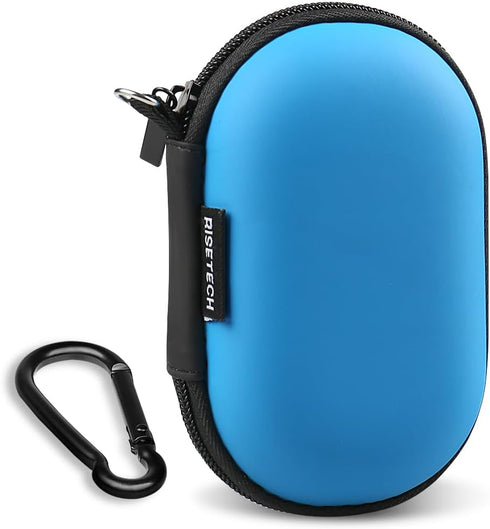 Earbud Case Holder, Hard EVA Small Zipper Bag for Wired Headphone Storage, Compatible with Oval Wireless Earbuds, Beats