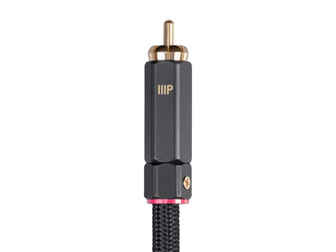 Monoprice Onix Series Digital Coaxial Audio/Video RCA Subwoofer Cable - RG-6/U 75-ohm 3ft Black