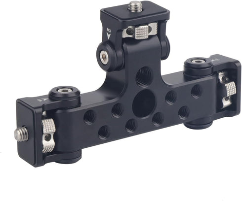 Rigdance 180-degree Triple Phone Holder Tripod Mount Adaptor | Tilt Head | Vlogging Live Streaming Tool for Camera