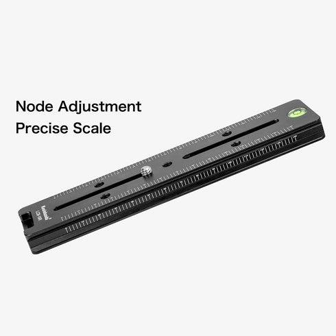 koolehaoda 180mm Quick Release Plate Rail Nodal Slide Dual Dovetail Plate with Bubble Level
