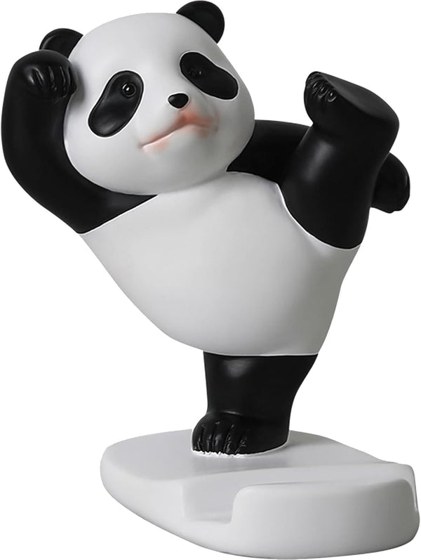 Generic Cartoon Panda Stand - Adorable Mobile Prop Base, Secure Anti-Slide Device Mount,