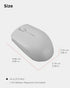Lenovo 300 Wireless Mouse, Ambidextrous Design, 2.4 GHz Nano USB Receiver, 12 Month Battery Life for PC, Laptop