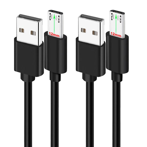 2Pcs 3FT Long Tip Micro USB Cable for Blackview BV4000 BV4900 BV5500 Pro/Plus BV5800 BV6000 Rugged Phones