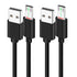 2Pcs 3FT Long Tip Micro USB Cable for Blackview BV4000 BV4900 BV5500 Pro/Plus BV5800 BV6000 Rugged Phones