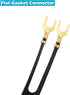 Fancasee 2-Pack 75 300 Gold Plated Ohm to Ohm UHF/VHF/FM Matching Transformer Converter Adapter with F Type Female Plug