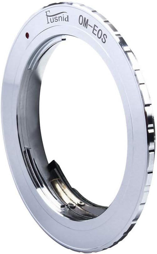 OM-EOS 9th Gen AF Confirm Lens Adapter Ring - for Olympus OM Lens to Canon EOS EF EF-S Mount Cameras