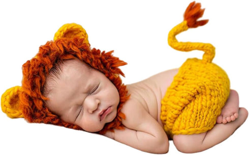 Newborn Photography Prop, Infant Baby Boxing Gloves and Crochet Costume for 6-12 Months