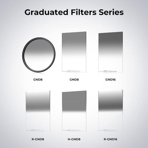 K&F Concept 52mm Soft GND8 (3 Stop) Lens Filter, Soft Graduated Neutral Density Filter with 28 Multi-Layer Coatings