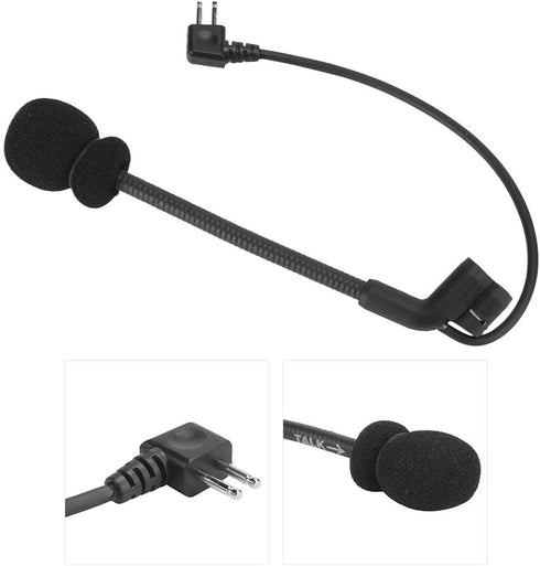 Sturdy 2 Pin Microphone, Long Service Life Headset Microphone for Peltor Comtac I, II, III Armorwerx