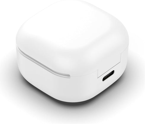 Charging Case Compatible with Samsung Galaxy Buds FE SM-R400, Wireless Charger Case Box with USB-C Cable (White)