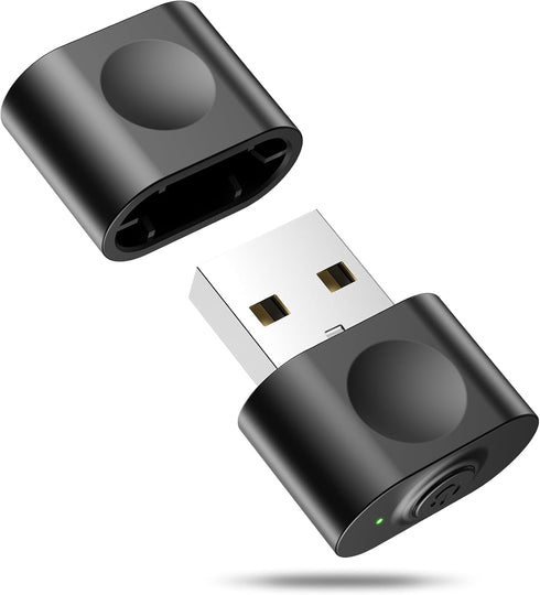 aMZCaSE Mouse Jiggler Undetectable - USB Mouse Mover with Switch Button, Automatic Mouse Shaker, Black